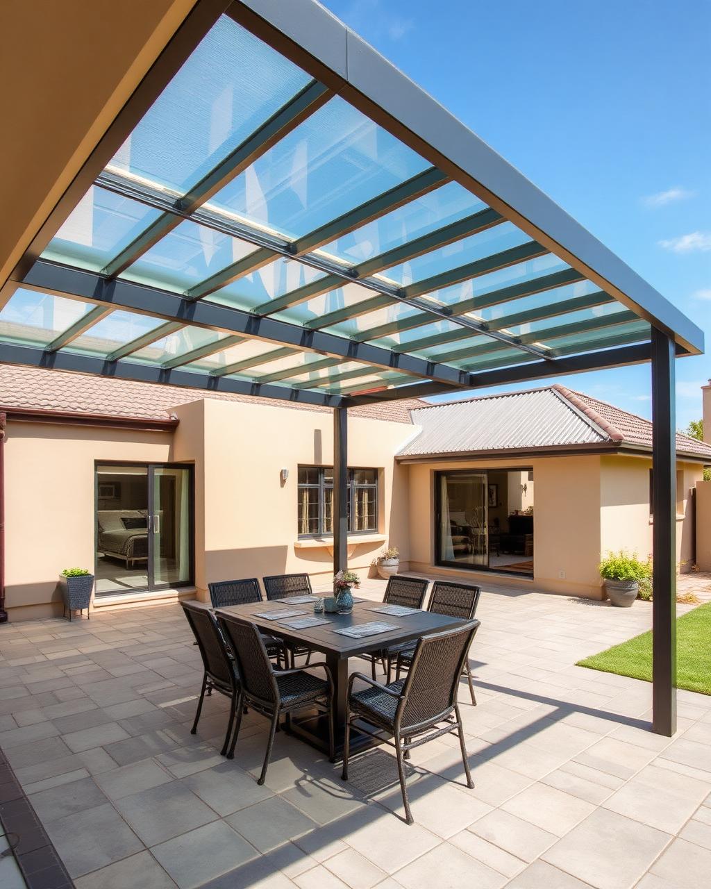 Glass Patio Cover